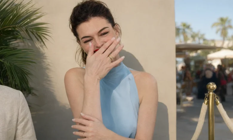 Anne Hathaway's Quiet Coconut Water Nails