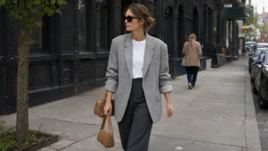 Oversized Blazer Office Outfit